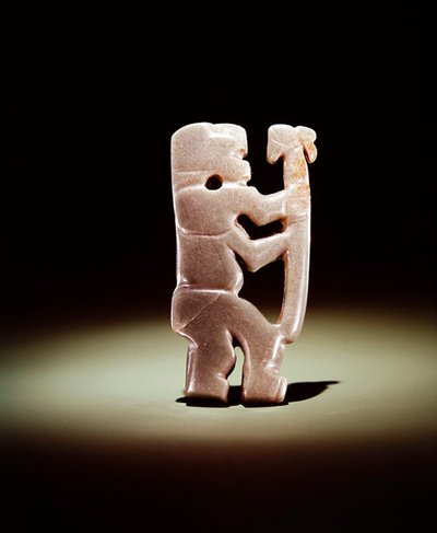 Stafdrager hanger, uit Guacimo, Linea Vieja gebied door Pre Columbian Pre Columbian
